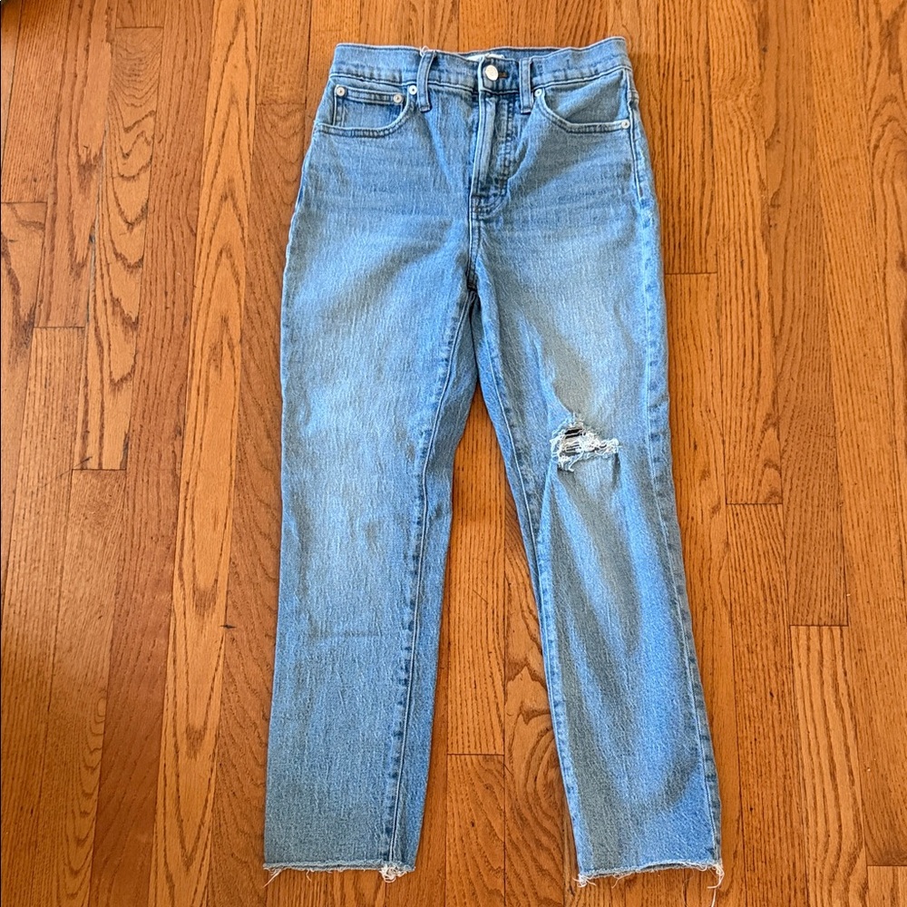 Madewell jeans size 25 Women's Blue Distressed Jeans high waist